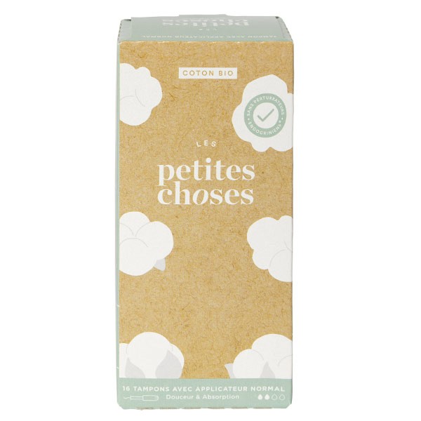 Les Petites Choses Organic Tampons with Normal Flow Applicators 16 units