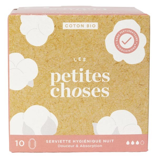 Les Petites Choses Hygienic Night Pads Organic Cotton 10 units