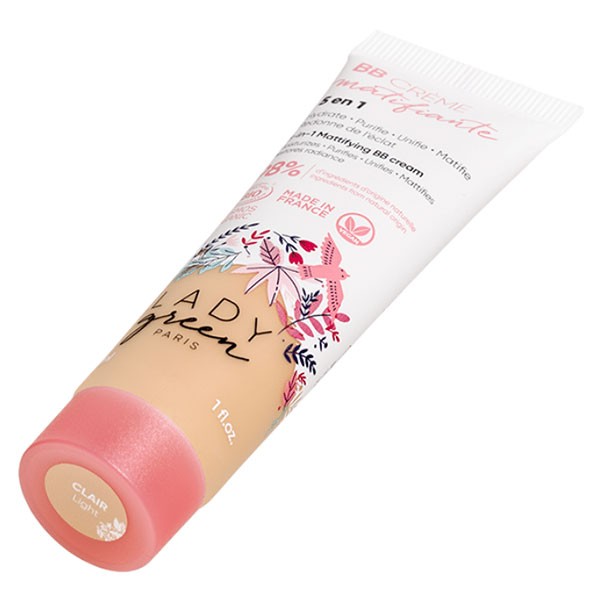 Lady Green Velvet Complexion BB Cream 5in1 Clear Organic 30ml