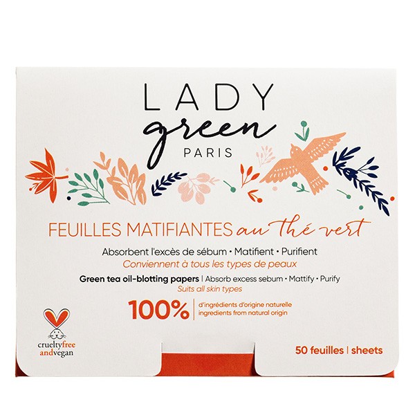 Lady Green Matifying Leaves with Green Tea 50 units