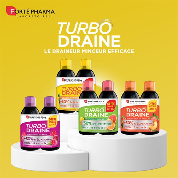 Forte Pharma Turbodraine Pineapple 2 x 500ml