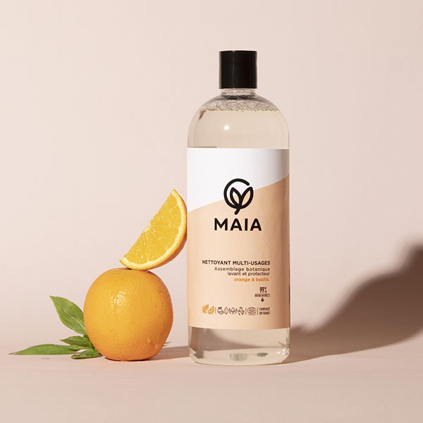 MAIA Multi-Purpose Cleaner Dilutable Orange Basil Organic 1L