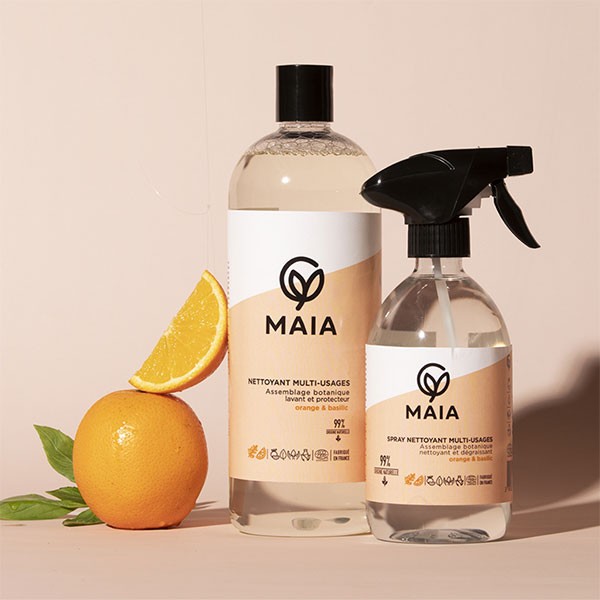 MAIA Multi-Purpose Cleaner Dilutable Orange Basil Organic 1L