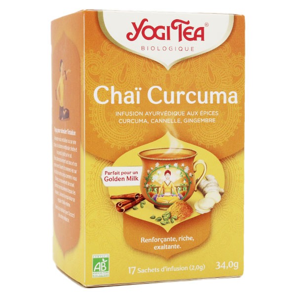 Yogi Tea Chaï & Curcuma Tea Sachets x 17 