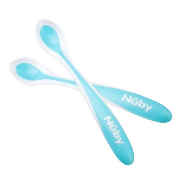 Nûby blue Thermosensibles spoons 4 months set of 2