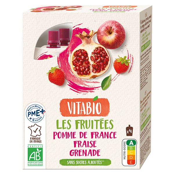 Vitabio Pomme de Provence Strawberry Pomegranate 4 x 120g