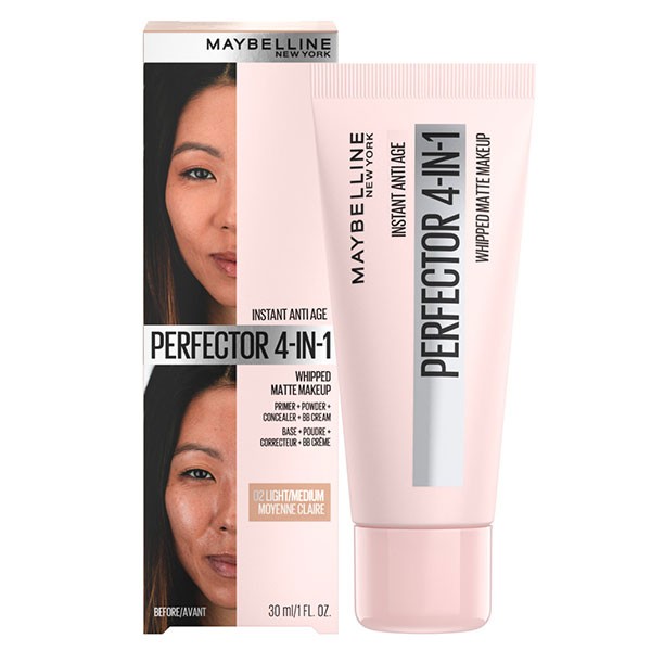 | Perfector Light Low York Prices Anti-Aging Instant New to Complexion Medium #02 Mattifying Maybelline