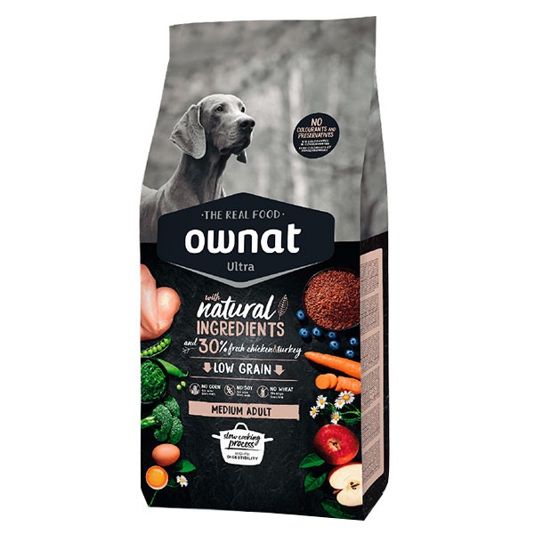 Ownat Ultra Dog Food Medium Breed 3kg Low Prices