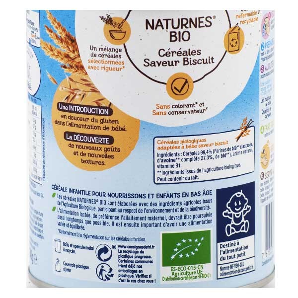 Naturnes Organic Cereals Biscuit 240g