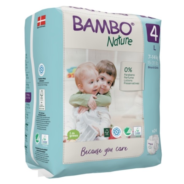 Bambo Nature Diaper Size 4 7-14kg 24 units