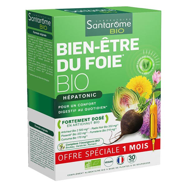 Santarome Organic Liver Wellness 30 phials
