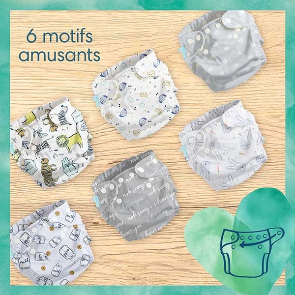Pampers Harmonie Hybrid 1 Washable Diaper 15 Disposable