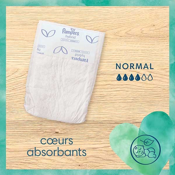 Pampers Harmonie Hybrid 1 Washable Diaper 15 Disposable