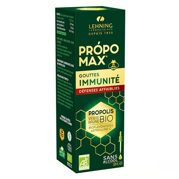 Lehning Propomax Immunity Alcohol Free Propolis Extract Bio 30ml