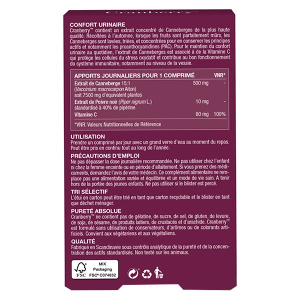 New Nordic Cranberry 30 Tablets