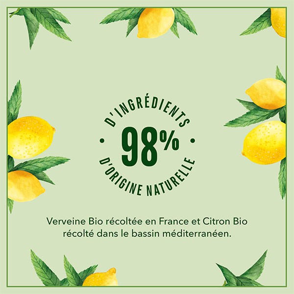 Le Petit Marseillais Organic Energizing Shower Gel Verbena Lemon Eco-Refill 250ml