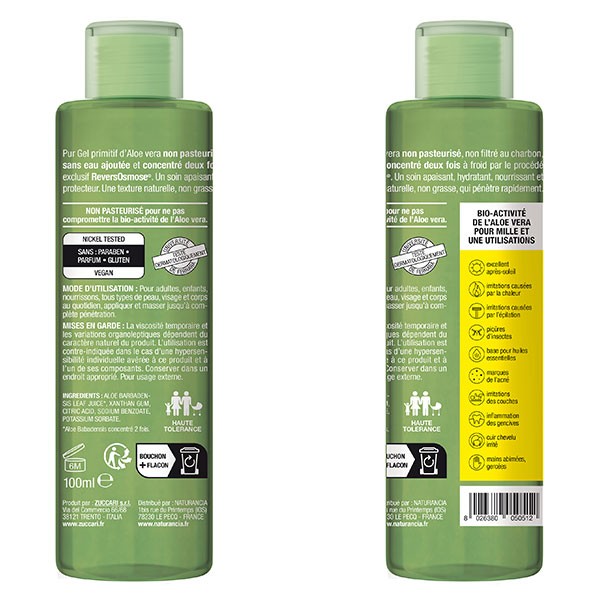 Aloevera Pure Leaf Gel Bottle 100ml