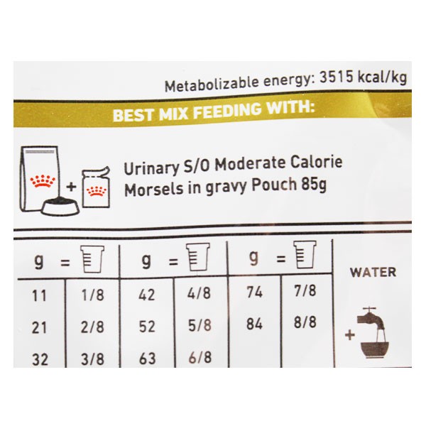 Royal Canin Veterinary Moderate Calorie Urinary S O Cat Food 9kg
