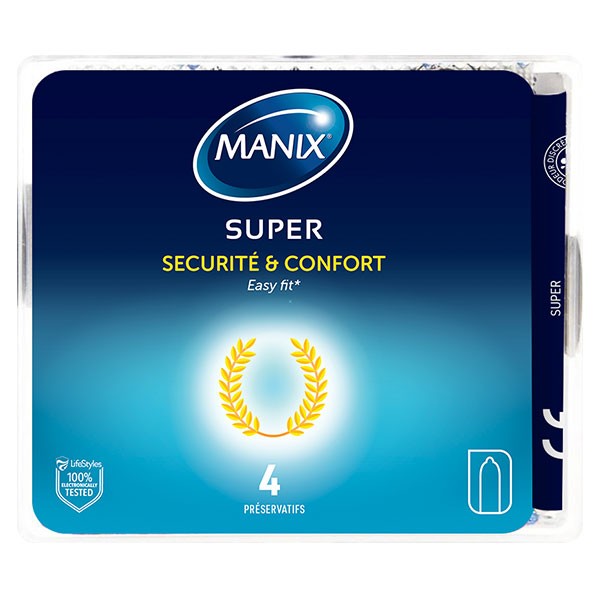 Manix Super 4 condoms (Plexiglas box)