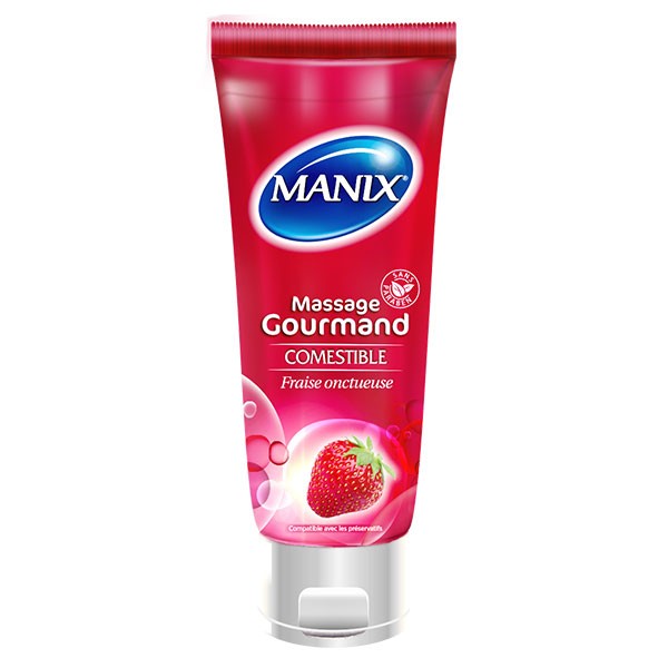 Manix Creamy Strawberry Massage Gel 200ml