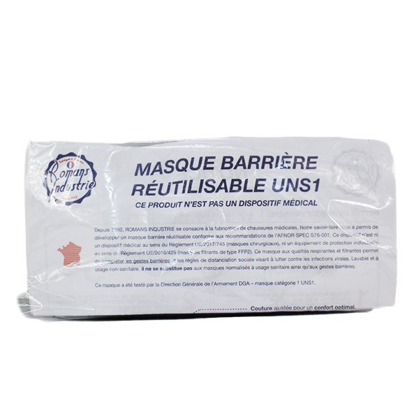 Reusable Barrier Mask UNS1 Pack of 2