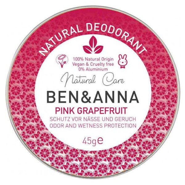 Ben & Anna Déo-Cream Pink Grapefruit 45g