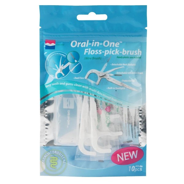 Better Toothbrush Oral-In-One White 10 Toothpicks