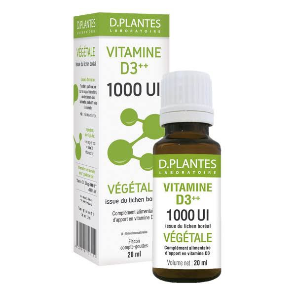 D plants Vitamin D3 1,000 IU 20 ml Vegan