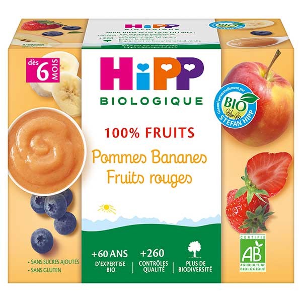 Hipp organic fruit sales pots