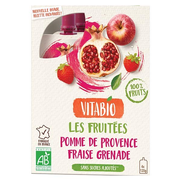 Vitabio Pomme De Provence Strawberry Pomegranate 4 X 1g Sanareva