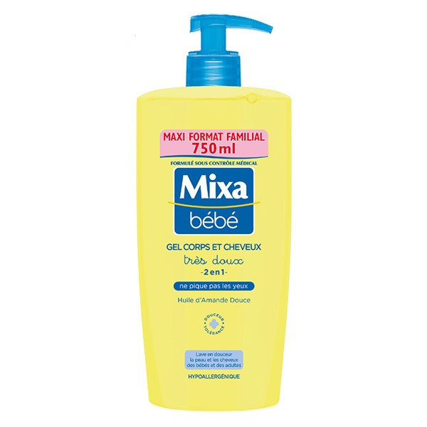 Mixa Baby Very Gentle Body And Hair Gel 2 In 1 750ml Sanareva