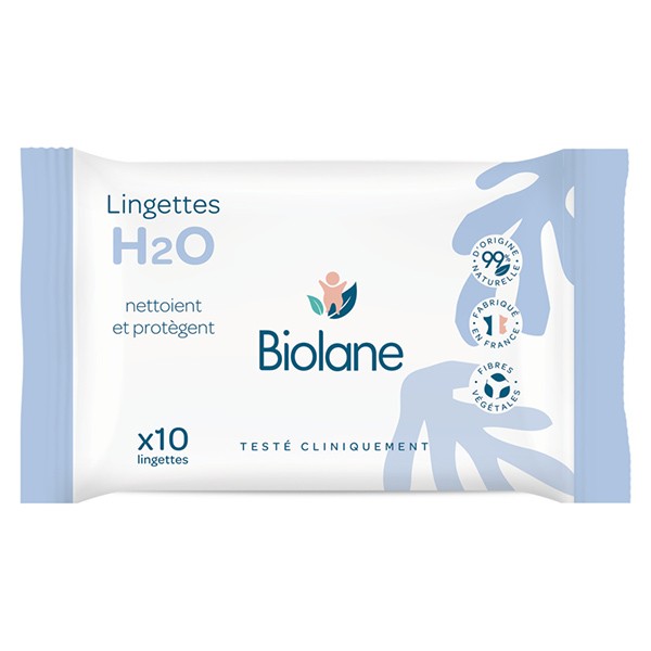 Buy Biolane wipes thick h2o x 10