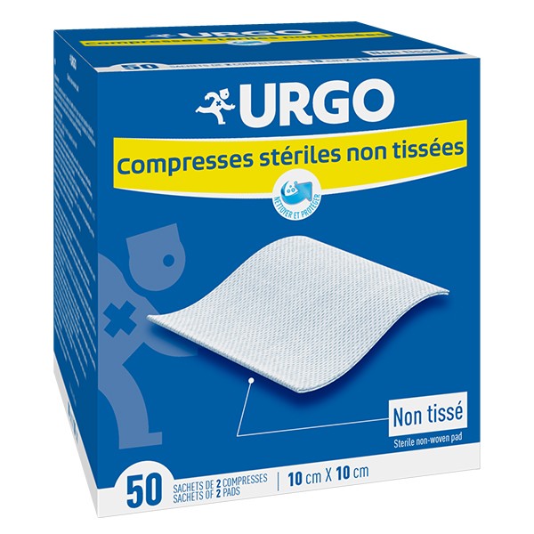 COMPRESSES STERILES 10 X 10 CM URGO