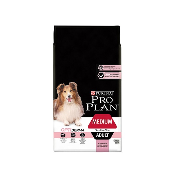 Pro plan medium puppy optiderma best sale