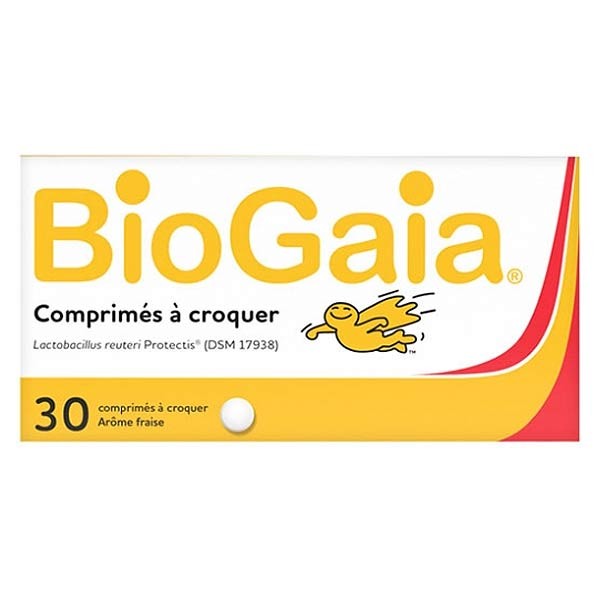 BioGaia L.Reuteri ProTectis Probiotic Strawberry Flavour 30 tablets Sanareva