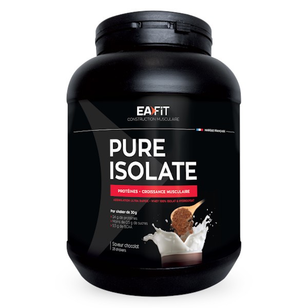 Buy 100% Whey Isolate chocolate taste of Eafit. Discount prices